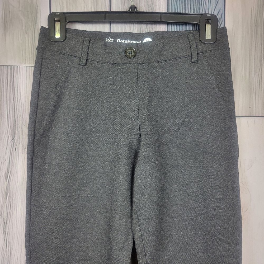 Betabrand Charcoal Gray Straight Leg Pants Size XS S Petite - Picture 2 of 5
